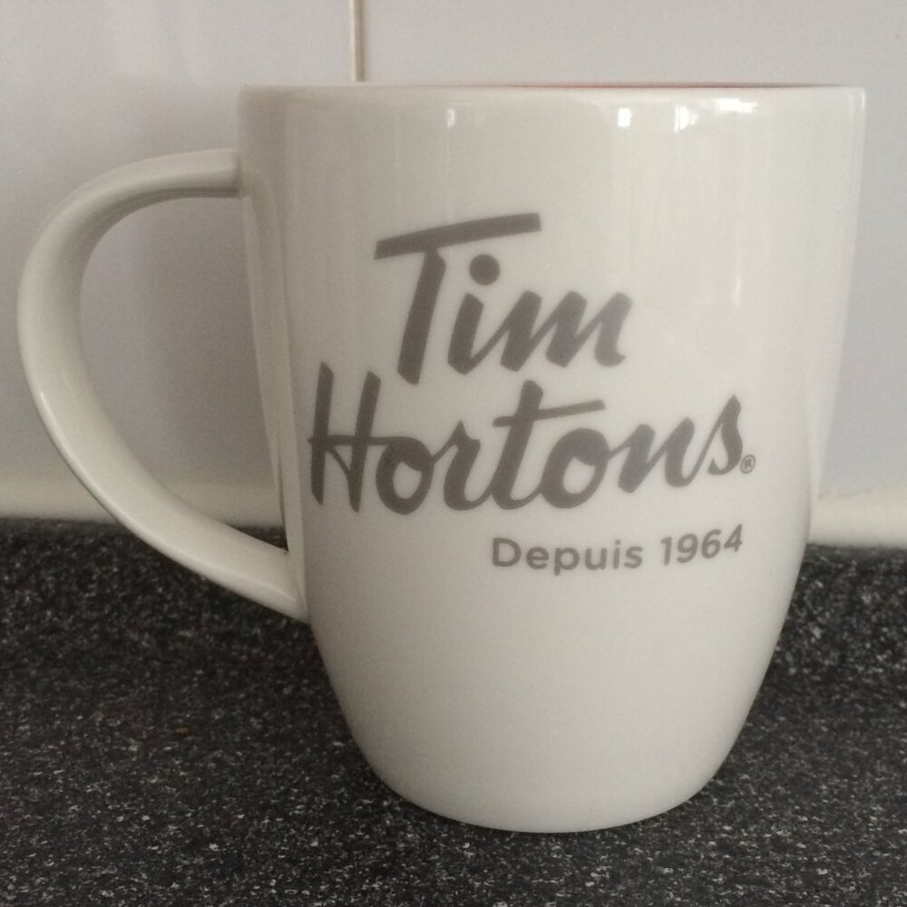 Tim Hortons 2014 Limited Edition #14 Coffee Mug White Since 1964 Bilingual